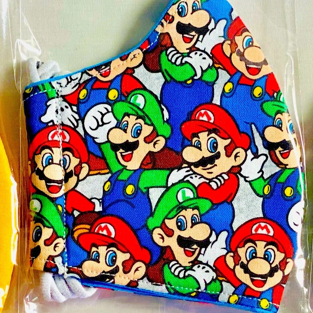 kids face mask super mario